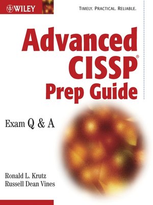 cover image of Advanced CISSP Prep Guide